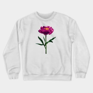 Peonies print Crewneck Sweatshirt